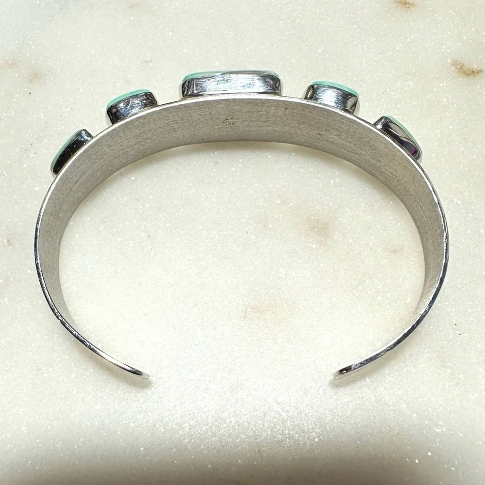 Jay King Green Variscite | Solid Sterling Silver Cuff Bracelet